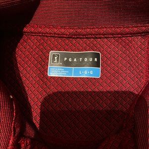 Red PGA polo